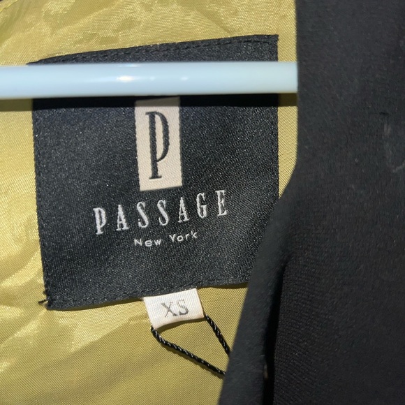 P Passage Little Black Dress With Olive Green Lining Size Large NWT - Picture 4 of 6